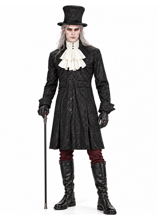 Disfraz de Vampiro Gotico Negro Hombre - Disfraces Halloween Vampiros - Disfraces de Vampiros y Goticos para Hombre