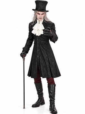Disfraz de Vampiro Gotico Negro Hombre - Disfraces Halloween Vampiros - Disfraces de Vampiros y Goticos para Hombre