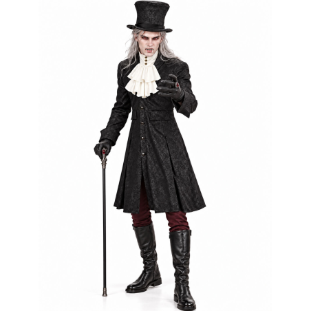 Disfraz de Vampiro Gotico Negro Hombre - Disfraces Halloween Vampiros - Disfraces de Vampiros y Goticos para Hombre