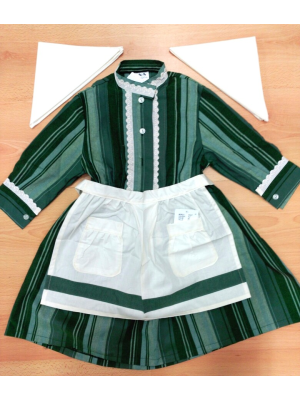 Traje Casera Rayas Verde - Trajes Neska - Baserritarra Niña