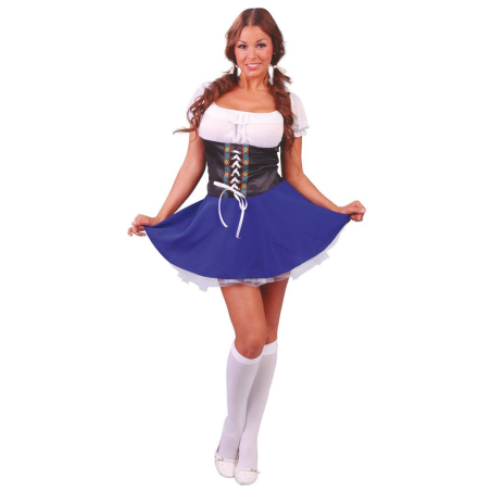 Disfraz de Tirolesa Azul - Disfraces de Oktoberfest para Mujer