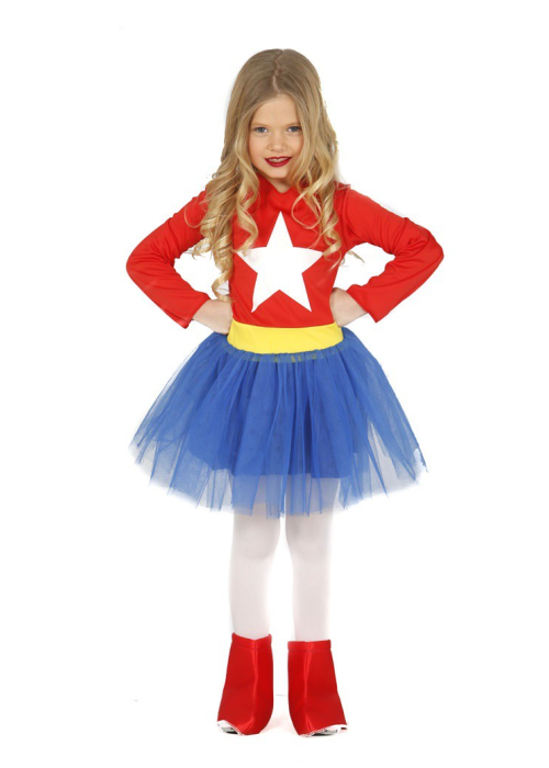 Disfraz de Capitana Estrella Niña - Disfraces de Superheroinas para Niñas