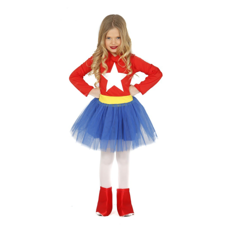 Disfraz de Capitana Estrella Niña - Disfraces de Superheroinas para Niñas