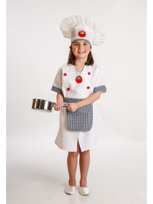 Disfraz de Cocinera Niña - Disfraces Cocineros Infantiles