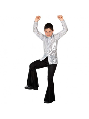 Disfraz de Disco Plata Niño - Disfraces de Disco para Niño