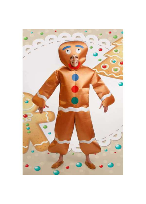 Disfraz de Galleta de Jengibre - Disfraces Navideños Adultos