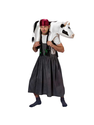 Disfraz de Granjera con Vaca - Disfraces de Oficios para Hombre