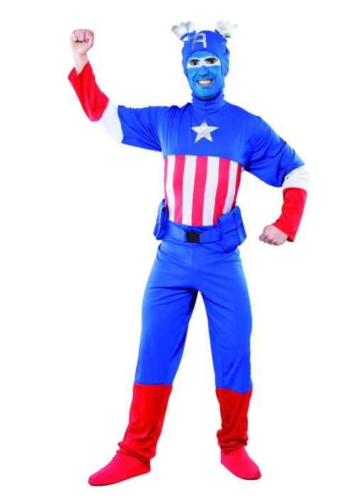 Disfraz de Capitan Azul - Disfraces de Superheroes para Hombre