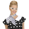Foulard Blanco con Lunares Negros - Pañuelos
