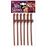 Pajitas Pene Marron - Biberones y Pajitas para Despedidas