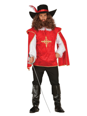 Disfraz de Mosquetero Rojo - Disfraces de Mosqueteros para Hombre