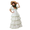 Disfraz de Dama Sureña Blanca - Disfraces de Sureños de Adultos