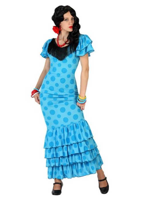 Disfraz de Sevillana Azul - Disfraces de Sevillana para Mujer