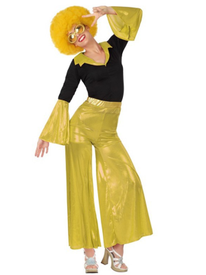 Disfraz de Disco Dorado Mujer - Disfraces de Disco para Mujer