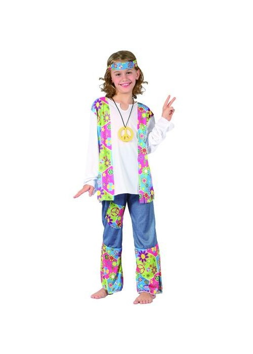 Acheter Costume Hippie Peace Fille pour seulement 16.00€ – Atelier de costumes en ligne