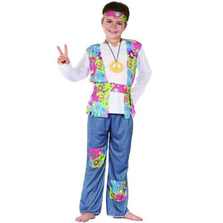 Disfraz de Hippie Peace Niño - Disfraces de Hippie para Niño