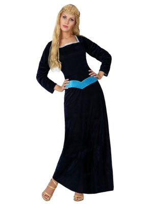 Disfraz de Lady Medieval Azul - Disfraces Medievales para Mujer