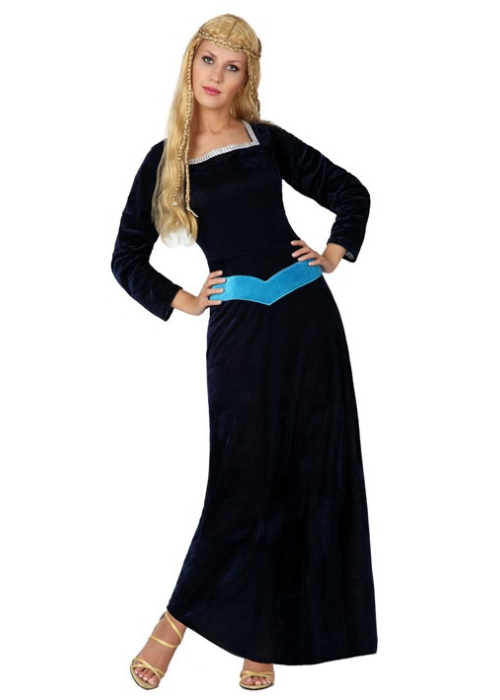 Disfraz de Lady Medieval Azul - Disfraces Medievales para Mujer