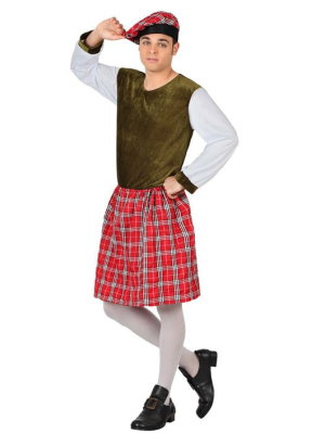 Disfraz de Escoces Verde - Disfraces Escoceses para Hombre