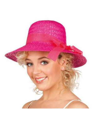 Comprar Chapéu de Palha Rosa por apenas 2.50€ – Loja de fantasias online