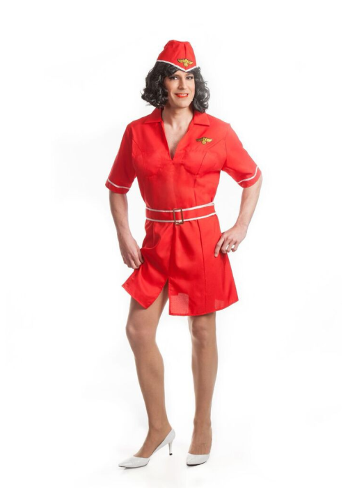 Disfraz de Azafata para Hombre - Disfraces Pilotos y Azafatas Adulto