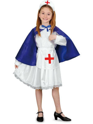 Disfraz de Enfermera Azul - Disfraces de Medicos y Enfermeras para Niñas
