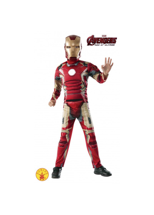 Disfraz de Iron Man Deluxe AV2 Infantil - Disfraces de Iron Man