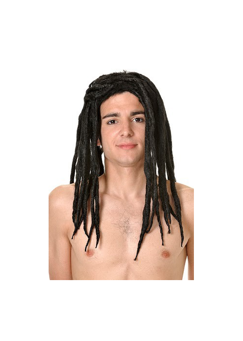 Peluca Rastas Negras - Pelucas