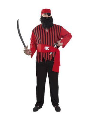 Set de pirata Rayas - Disfraces de Pirata