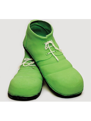 Zapatos de Payaso de Latex Verde - Zapatos y Cubrezapatos