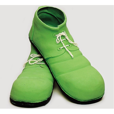 Zapatos de Payaso de Latex Verde - Zapatos y Cubrezapatos