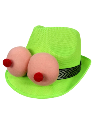 Comprar Gorro Verde con Pechos - Diademas y Gorros para Despedidas