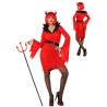 Disfraz de Diablesa/Bruja Rojo - Disfraces de Angeles y Demonios para Mujer