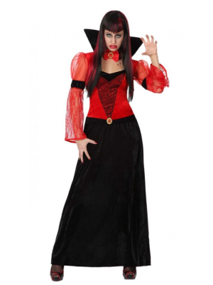 Disfraz de Vampiresa Gotica Roja - Disfraces de Vampiresas y goticas para Mujer