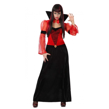 Disfraz de Vampiresa Gotica Roja para Mujer - Disfraces Halloween Vampiros