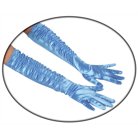 Guantes Largos Rizo Azul - Guantes