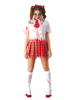 Comprar Disfraz de Estudiante Zombie con set de maquillaje - Disfraces de Mujer Comprar Disfraz de Estudiante Zombie con set de maquillaje - Disfraces de Mujer