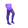 Panty Rayas Morado y Negro - Medias y Pantys