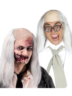Peluca Zombie con Calva - Pelucas de Halloween