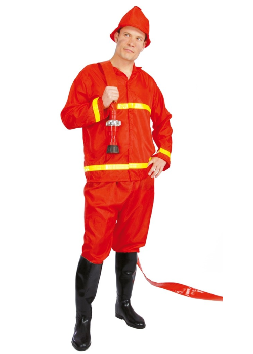 Comprar online Disfraz de Bombero Rojo para hombre