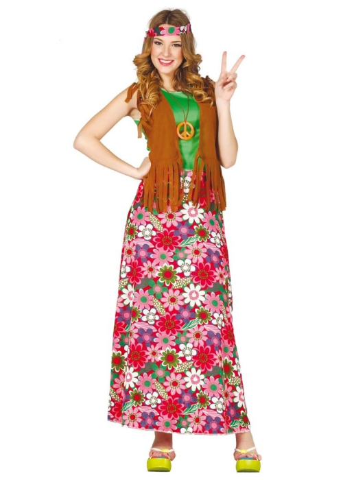 Disfraz de Happy Hippie Mujer - Disfraces de Hippie para Mujer
