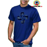 Camiseta Lauburu Azul Hombre - Camisas y Camisetas Regionales Hombre