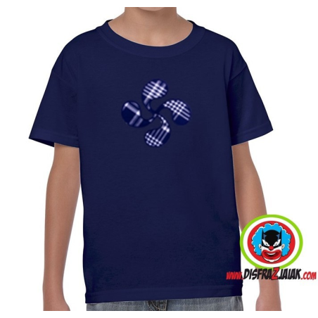 Camiseta Lauburu Azul Infantil - TRAJES REGIONALES