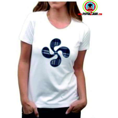 Camiseta Lauburu mujer - Camisas y Camisetas tradicionales mujer