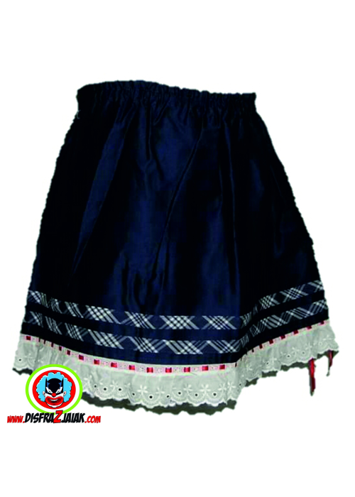 Falda Mahon con Puntilla y Bies - Faldas Arrantzale Niña