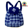Mochila de Cuadros con Lauburu Bordado - TRAJES REGIONALES