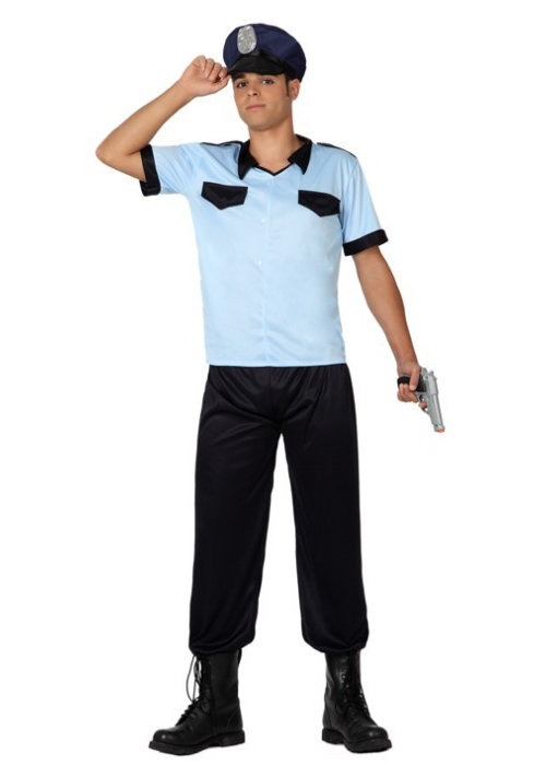 Disfraz de Policia Azul Hombre - Disfraces de Policias y Presos para Hombres