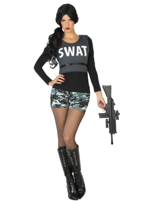 Disfraz de Policia Swat Sexy - Disfraces de Policias y Presos para Mujer