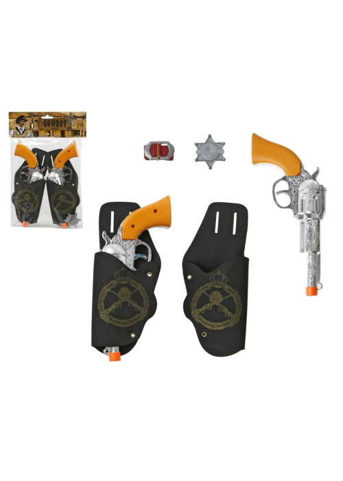 Pistolas con Cartucheras Negras - Pistolas y Metralletas