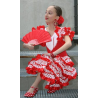 Disfraz De Sevillana Blanco Y Rojo